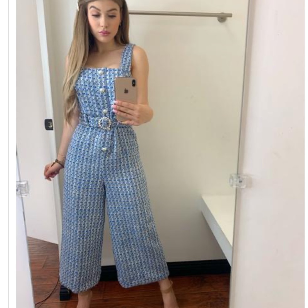 Knitted Jumpsuit with pearl details